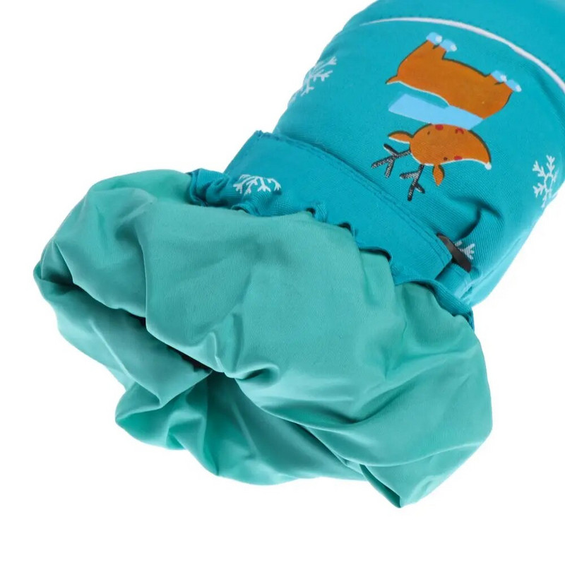 1 чифт сладки анимационни зимни детски ски ръкавици Дебели топли неплъзгащи се ръкавици с ръкавици Водоустойчиви ветроустойчиви спортни ръкавици на открито