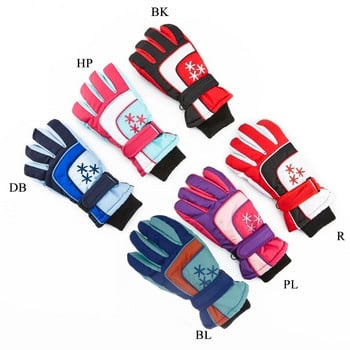 9-15 години Детски ски ръкавици Поларени топли ръкавици за сноуборд Ски ръкавици за тийнейджъри Зимни колоездене Ръкавици Дебели топли ръкавици