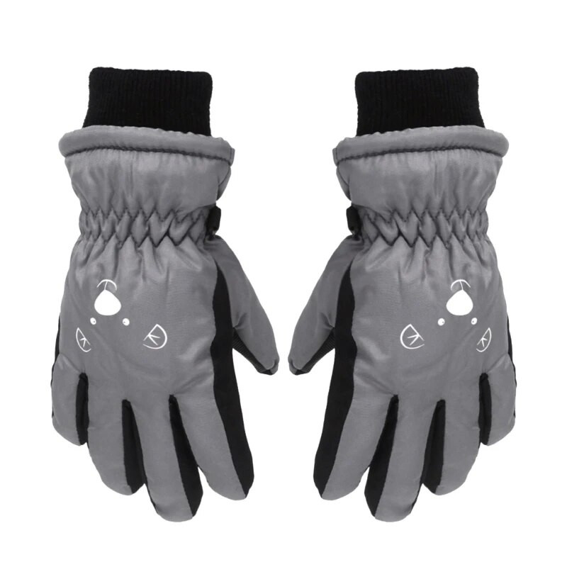 Bērnu ziemas skriešanas cimdi slēpošanai sniegā aukstā laikā 3–7 gadus veci