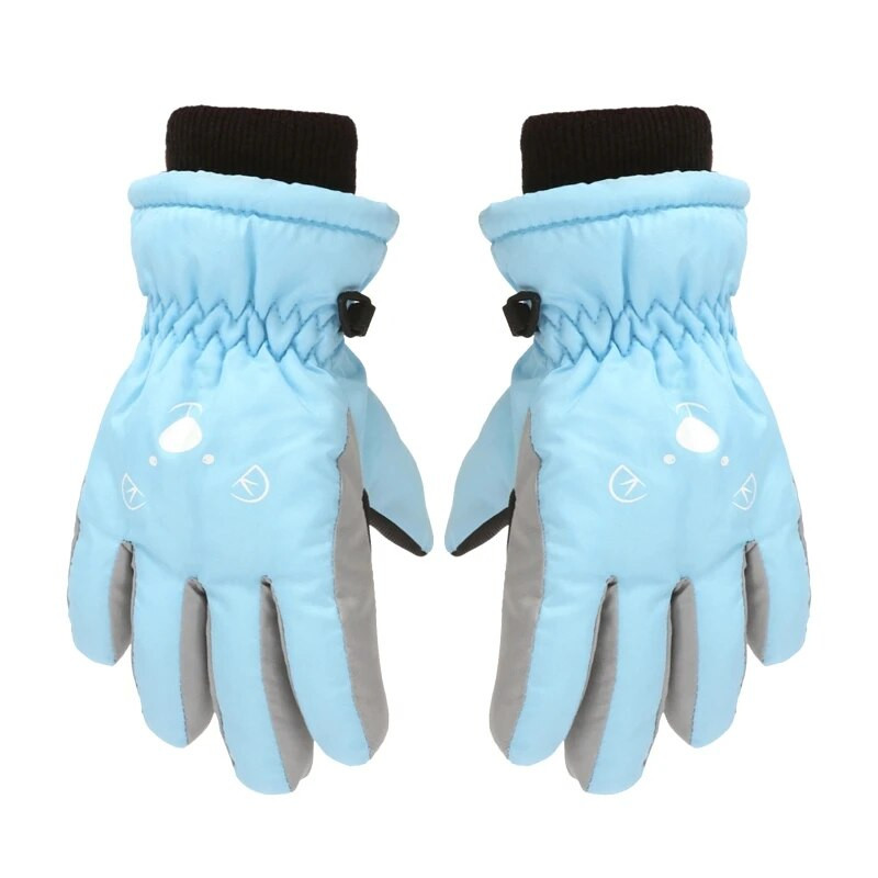 Bērnu ziemas skriešanas cimdi slēpošanai sniegā aukstā laikā 3–7 gadus veci