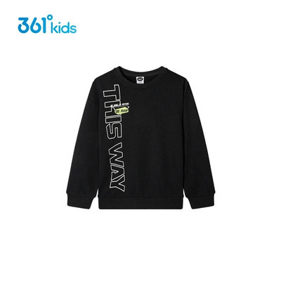 361 Degrees Boys Детски суитшърт Пуловер Момчета Суичъри с кръгло деколте Писма Моден ежедневен суичър Детски дрехи Streetwear