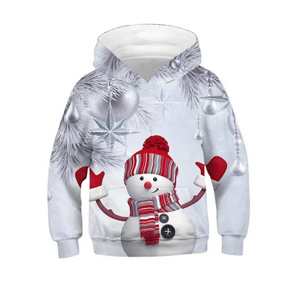 Φθινοπωρινές χειμερινές αθλητικές κουκούλες για παιδιά 3D printed αγόρι για κορίτσι χαλαρό πουλόβερ Παιδικό πουλόβερ με κουκούλα 5-14 ετών Μπλουζάκια παλτό για παιδιά