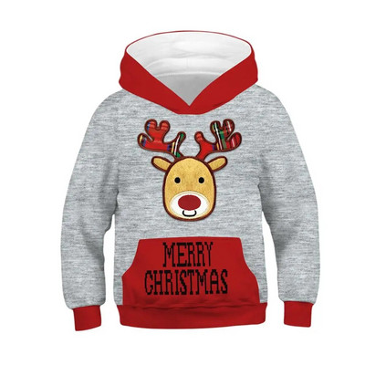 Rudens žiemos vaikiškas megztinis su gobtuvu 3D spausdinta berniuko mergaičių laisvi paltai, viršutiniai vaikų sportiniai gobtuvai 5–14 m. vaikiški megztiniai, sportiniai drabužiai