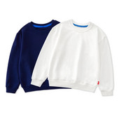 Vaikų rudens žiemos megztiniai su apvalia kakle, berniukų mergaičių laisvi vienspalviai megztiniai Vaikiški laisvalaikio apatiniai drabužiai Viršutiniai drabužiai детская одежда