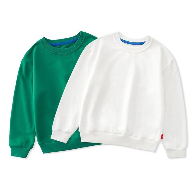 Vaikų rudens žiemos megztiniai su apvalia kakle, berniukų mergaičių laisvi vienspalviai megztiniai Vaikiški laisvalaikio apatiniai drabužiai Viršutiniai drabužiai детская одежда