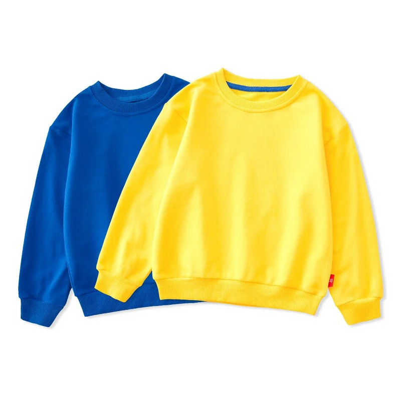 Vaikų rudens žiemos megztiniai su apvalia kakle, berniukų mergaičių laisvi vienspalviai megztiniai Vaikiški laisvalaikio apatiniai drabužiai Viršutiniai drabužiai детская одежда