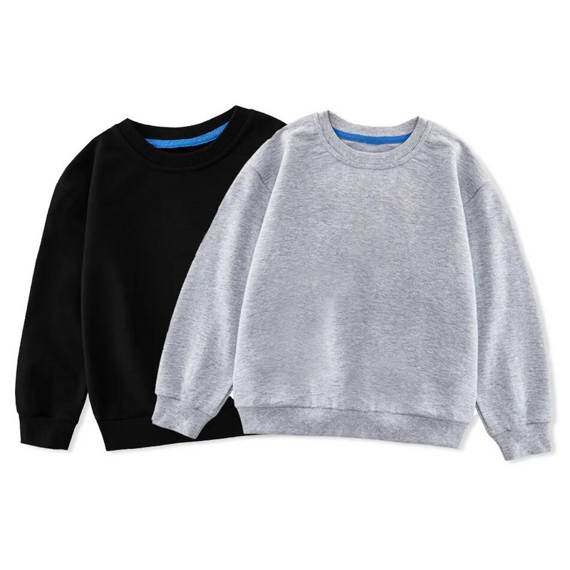 Vaikų rudens žiemos megztiniai su apvalia kakle, berniukų mergaičių laisvi vienspalviai megztiniai Vaikiški laisvalaikio apatiniai drabužiai Viršutiniai drabužiai детская одежда