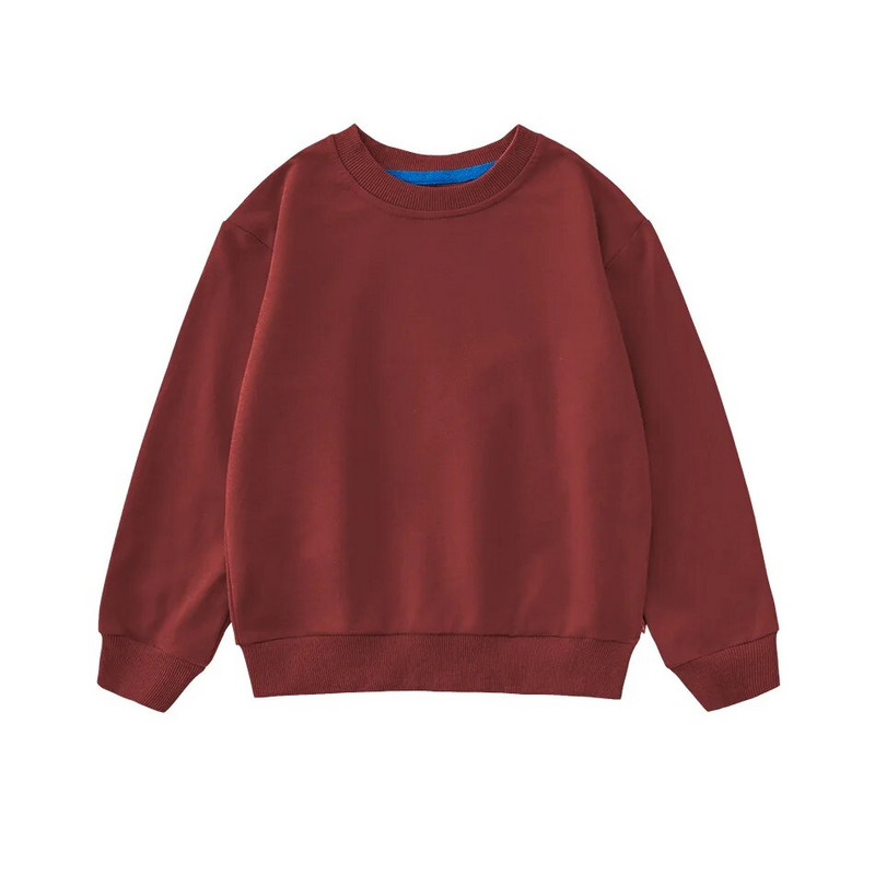 Vaikų rudens žiemos megztiniai su apvalia kakle, berniukų mergaičių laisvi vienspalviai megztiniai Vaikiški laisvalaikio apatiniai drabužiai Viršutiniai drabužiai детская одежда
