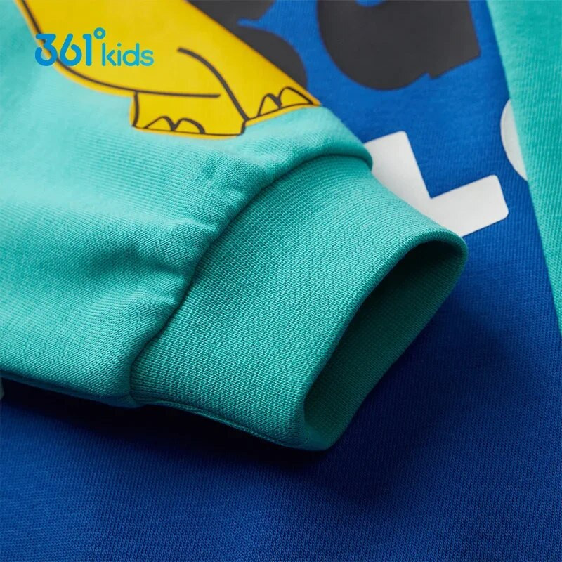 361 laipsnių megztinis megztinis vaikams berniukams megztas megztinis apvaliu kaklu Megztinis megztinis rudens animacinis filmas Spalva blokuojantis sportinis viršus