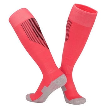 Спортни чорапи за деца Ученически хавлиени долнища над коляното Чорапи Тренировъчни дълги футболни чорапи Възрастни Неплъзгащи се бягащи