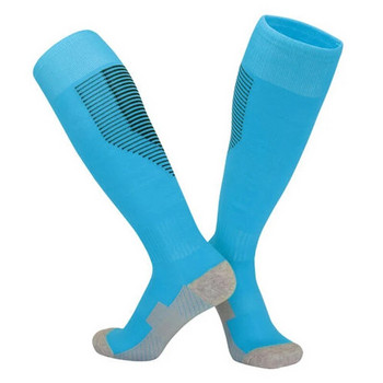 Αθλητικές κάλτσες για παιδιά Σχολική πετσέτα με κάτω μέρος πάνω από το γόνατο Κάλτσες προπόνησης Μακριές κάλτσες ποδοσφαίρου για ενήλικες αντιολισθητικές τρέξιμο
