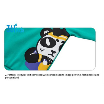 Πουλόβερ 361 μοιρών για παιδιά 2023 Φθινόπωρο Νέο στυλ Χαριτωμένο στρογγυλό γιακά Μόδα κινουμένων σχεδίων με κουκούλα με κουκούλα Panda Αθλητικό πουλόβερ με εκτύπωση