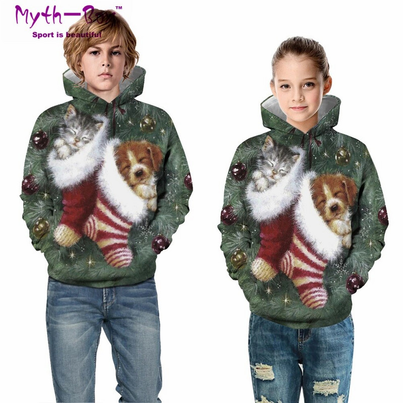 Rudeniniai vaikų gobtuvai Spausdinti Sportinė apranga Vaikų jaunesniems vaikiški laisvi paltai Paaugliams 5–14 m. berniukų ir mergaičių megztinis su gobtuvu, bėgimo megztinis