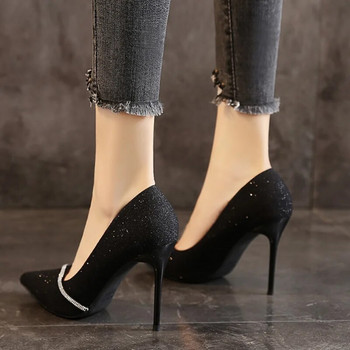 Γυναικεία παπούτσια 2023 Fashion Basic γυναικεία ψηλοτάκουνα γόβες σέξι πάρτι γυναικείες αντλίες με κρύσταλλο slip-on spike λεπτές γόβες Γυναικεία παπούτσια Zapatos