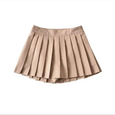 Zoki seksīgi sieviešu kroku svārki ar augstu vidukli Vasaras vintage mini svārki korejiešu tenisa studentu balti izstrādāti deju svārki