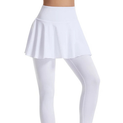 VITALINOVO Tenisa svārku legingi ar kabatu sievietēm ar augstu vidukli Active Skort Active Ruffle kroku Golf Skapri ar svārkiem