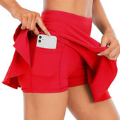 Cloud Hide Fitnesz Teniszszoknyák Tollaslabda Golf S-XXXL Szoknya Magas derekú Rövidnadrágok Női Sportolási Futás Sport Lányok Redős Skort