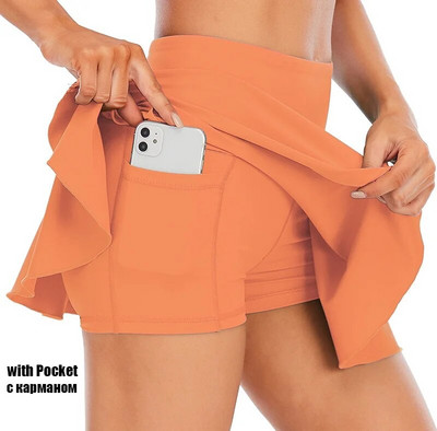 Cloud Hide Fitnesz Teniszszoknyák Tollaslabda Golf S-XXXL Szoknya Magas derekú Rövidnadrágok Női Sportolási Futás Sport Lányok Redős Skort