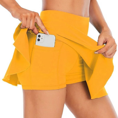 Cloud Hide Fitnesz Teniszszoknyák Tollaslabda Golf S-XXXL Szoknya Magas derekú Rövidnadrágok Női Sportolási Futás Sport Lányok Redős Skort