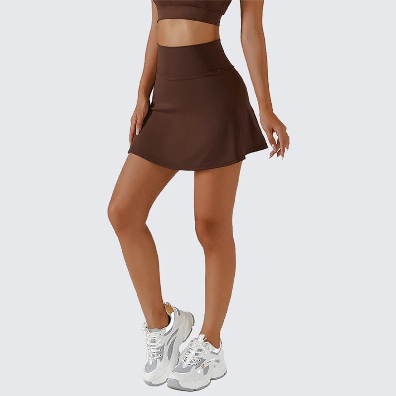 Къси панталони Тенис Спортна пола Дамска йога Мини шорта Висока талия Фитнес зала Фитнес танци Къса под полата Голф бадминтон костюм