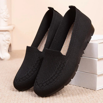 Jaunas sieta elpojošas kedas Sieviešu elpojošas, vieglas sliedes, plakanas ikdienas apavi Sieviešu kurpes Zeķes apavi sievietēm Zapatillas Mujer