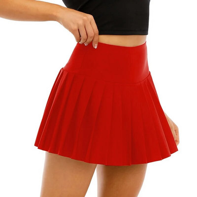 Cloud Hide Redős fekete teniszszoknyák Női Golf Sportszoknya Nagy méretű Fitness Rövidnadrágok Magas derekú Tornatermi Edzés Futó Skort