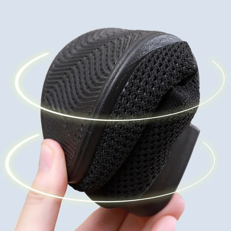 Vasaros nauji didelio dydzio moteriški batai Madingi tinkleliai, ištuštinti, kvėpuojantis minkštas padas, neslystantis laisvalaikio plokščiapadžiai batai moterims