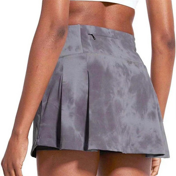 Tie Dye Дамска пола за йога панталон за бягане Бързосъхнеща дишаща тренировъчна тренировъчна тенис пола