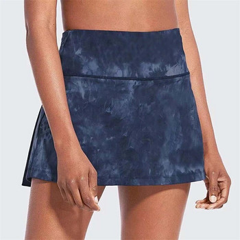 Tie Dye Дамска пола за йога панталон за бягане Бързосъхнеща дишаща тренировъчна тренировъчна тенис пола