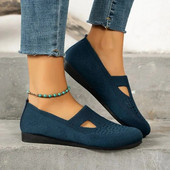 Női Lapos Cipők Tavaszi egyszínű Kényelmes Alkalmi Női Cipők Női Slip-On Balerina Flats Női Sétáló Loafer Cipők