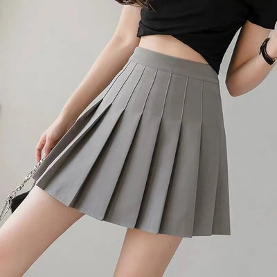 Valge must tenniseseelik Skort Tennise plisseeritud tenniseseelik lühikeste pükstega Mini Lulu seelik naistele Skort sportlik seelik Falda seksikas