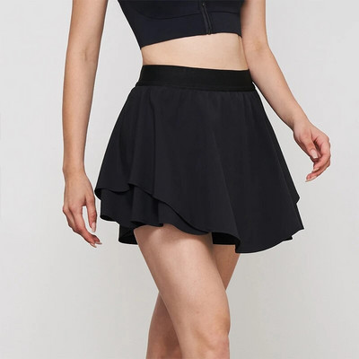Sport Teniszszoknya rövidnadrággal Női Jóga Mini redőzött nadrágszoknya Glof Fitness Dance Active Skort Athletic nadrágszoknya zseb