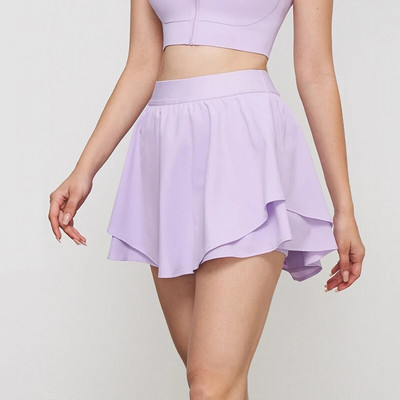Sport Teniszszoknya rövidnadrággal Női Jóga Mini redőzött nadrágszoknya Glof Fitness Dance Active Skort Athletic nadrágszoknya zseb