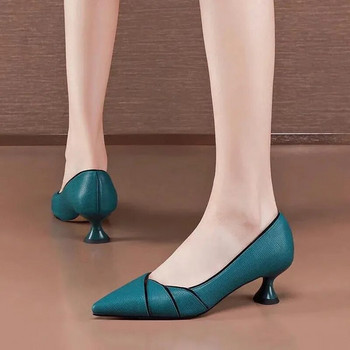 Γυναικεία Μόδα Κλασική Υψηλής Ποιότητας Δερμάτινη Σλιπ για Αντλίες Lady Casual Sweet Comfort καλοκαιρινά παπούτσια Sapatilha Feminina E5993
