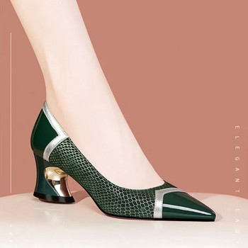 Дамски модни класически висококачествени помпи от изкуствена кожа Дамски ежедневни сладки удобни летни обувки Sapatilha Feminina E5993
