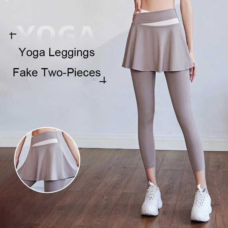 Aiithuug Клинове с пола с кръстосана лента на талията Йога Поли за голф Шорти за голф Тенис рокля Тенис Шорти с перде Меки активни спортове