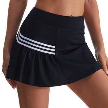 Гореща разпродажба Дамска спортна тенис пола Дишаща къса пола за упражнения за бягане Тенис пола с висока талия