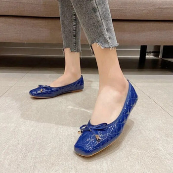 2023 Дамски работни обувки Apricot с квадратни пръсти с плитка уста Удобни за работа Мека подметка Дамски обувки с мека кожа