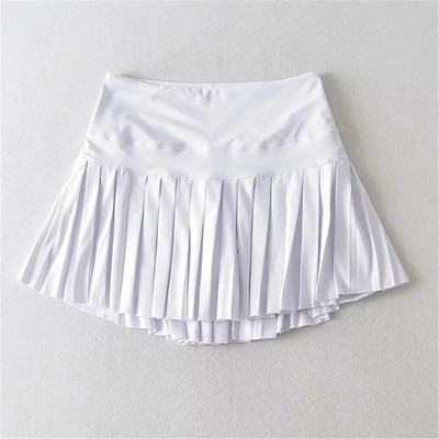 2023 Nylon Pocket Gym Golf Futó Rakott Tenisz Jóga Szoknyák Női Sport Fitness Anti Shorts Magas derekú teniszszoknyák