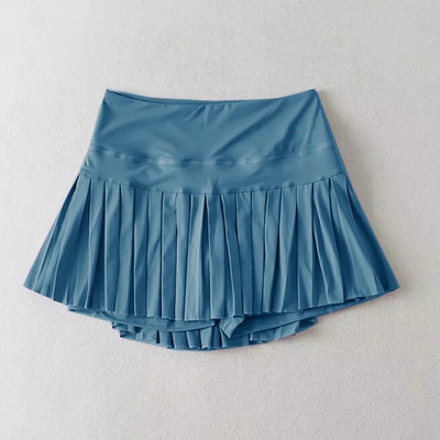 2023 Nylon Pocket Gym Golf Futó Rakott Tenisz Jóga Szoknyák Női Sport Fitness Anti Shorts Magas derekú teniszszoknyák
