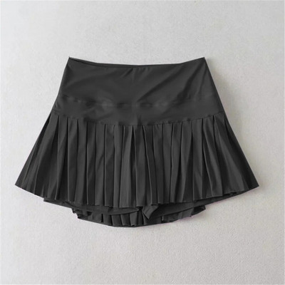 2023 Nylon Pocket Gym Golf Futó Rakott Tenisz Jóga Szoknyák Női Sport Fitness Anti Shorts Magas derekú teniszszoknyák