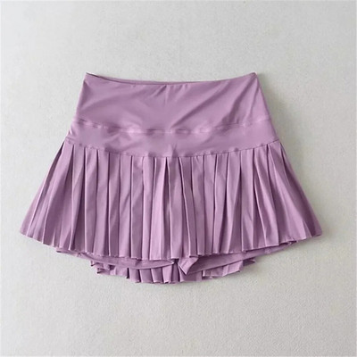 2023 Nylon Pocket Gym Golf Futó Rakott Tenisz Jóga Szoknyák Női Sport Fitness Anti Shorts Magas derekú teniszszoknyák
