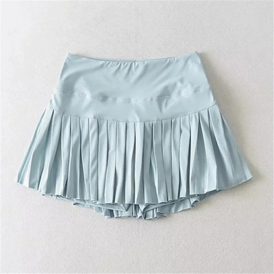 2023 Nylon Pocket Gym Golf Futó Rakott Tenisz Jóga Szoknyák Női Sport Fitness Anti Shorts Magas derekú teniszszoknyák