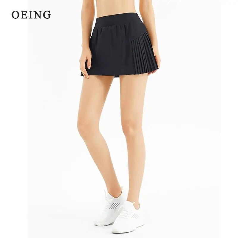 Тенис поли Бадминтон Голф пола Висока талия Фитнес къси панталони Дамски атлетични бягащи фитнес спортни шорти с джоб за телефон
