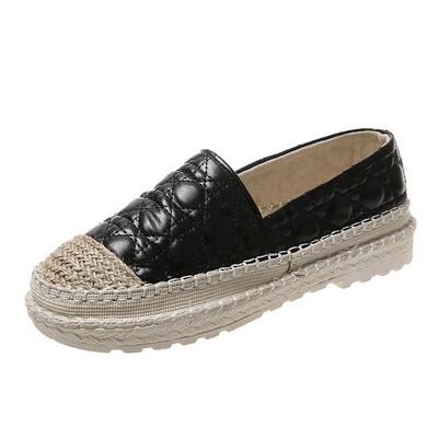 Sieviešu Espadrilles Kurpes Loafers 2023 Rudens Jauna Mode Plakanie Zvejnieku Apavi Audekls Kaņepju Slip uz elpojošiem ikdienas apaviem