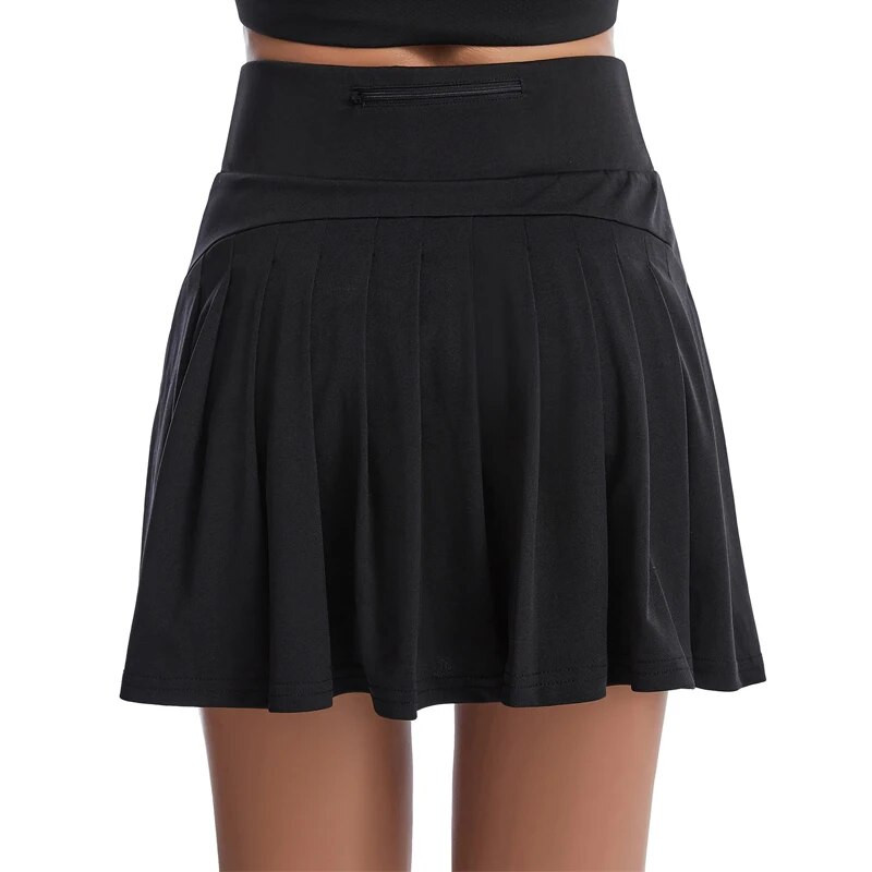 Плисирана дамска тенис пола VITALINOVO с къси панталони с 3 джоба Висока талия Дамски тренировъчни бягащи спортни шорти за голф Поли