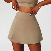 Cloud Hide Női Biztonságos Sport Szoknya edzés Teniszszoknyák Otthoni Tánc Kerékpározás Fitness Rövidnadrág Magas derekú Gyorsszáraz Futó Skort