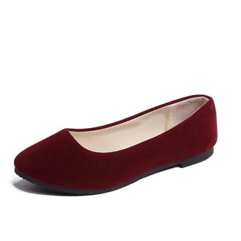 20 цвята пролетно и лятно облекло Дамски равни обувки Големи удобни обувки Женски обувки в цвят бонбон Мокасини EU 41/42/43 WSH2214