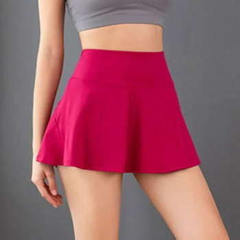 Cloud Hide Pluse Size Tennis Skirts for Lady SEXY Golf Dancing Pocket Shorts Фитнес шорти Висока талия Running Workout Pantskirt