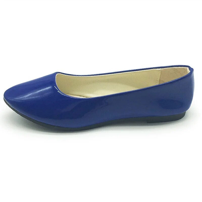 Бонбонени мокасини Летни дамски равни обувки Лачени дамски равни обувки Удобни обувки без приплъзване Дамски големи размери EU42 WSH2215